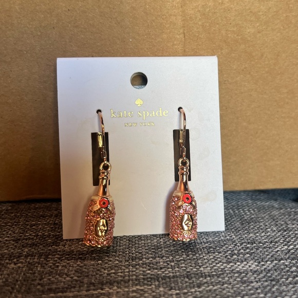 NWT Kate Spade Champagne Earrings - Picture 1 of 3